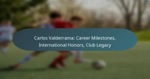 Carlos Valderrama: Career Milestones, International Honors, Club Legacy