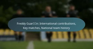 Freddy Guarín: International contributions, Key matches, National team history