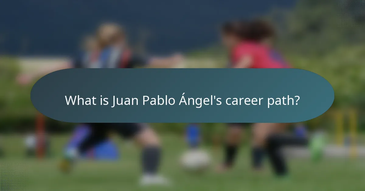 What is Juan Pablo Ángel's career path?